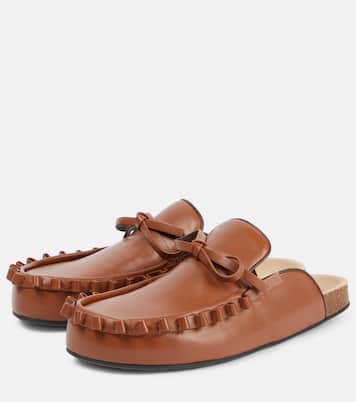 Ruffled leather mules | JW Anderson