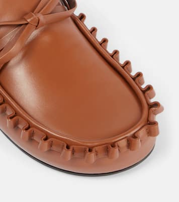 Ruffled leather mules | JW Anderson