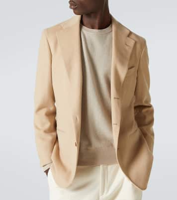 Camel hair suit jacket | Saman Amel
