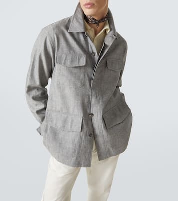 Linen field jacket | Dunhill