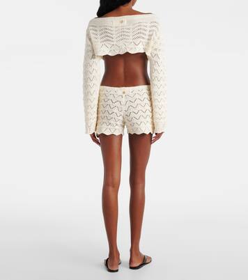 Cropped-Top Helena aus Häkelstrick | Bananhot