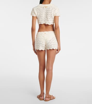 Cropped-Top Coco aus einem Baumwollgemisch | Bananhot