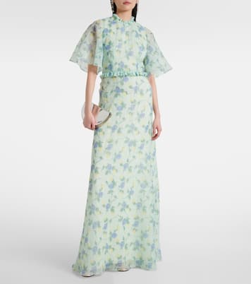 Robe longue Heather à fleurs | Markarian