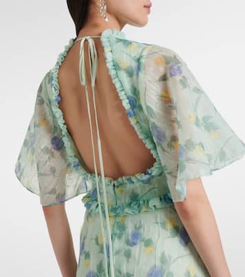 Robe longue Heather à fleurs | Markarian