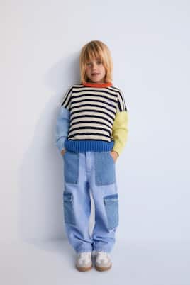 Edelssa colorblocked cargo jeans | The New Society