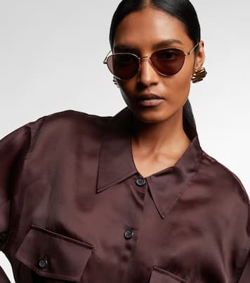 x Oliver Peoples Aviator sunglasses | Khaite
