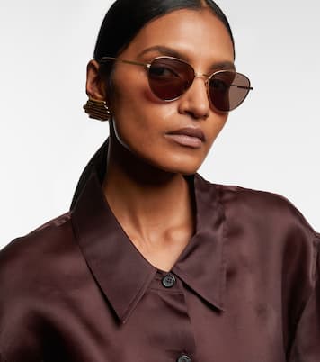 x Oliver Peoples Aviator sunglasses | Khaite