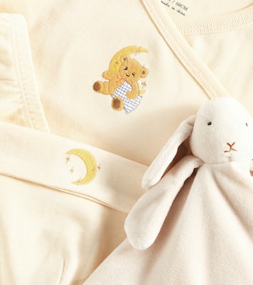 Baby cotton top, pants, beanie, and comforter set | Konges Sløjd