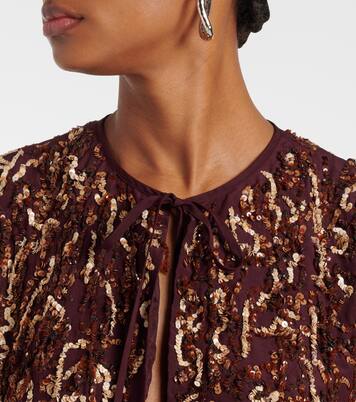 Sequined silk jacket | Dries Van Noten