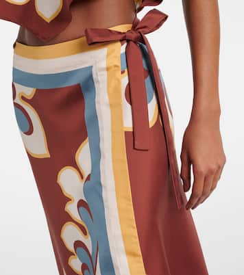 Bedruckter Wickelrock aus Seide | La DoubleJ