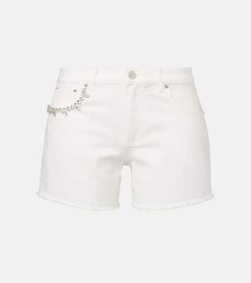 Shorts di jeans con cristalli | Area