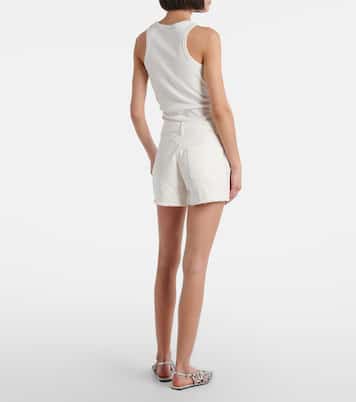 Shorts di jeans con cristalli | Area