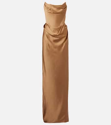 Galaxyno strapless satin corset gown | Vivienne Westwood