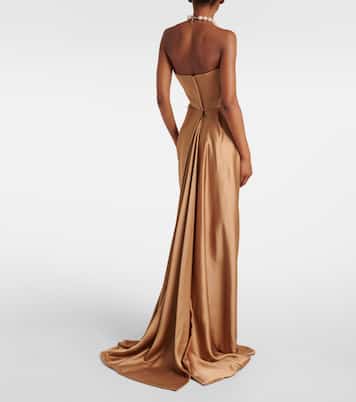 Galaxyno strapless satin corset gown | Vivienne Westwood