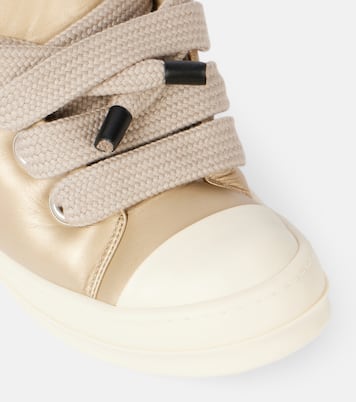 Sneakers Jumbolace aus Metallic-Leder | Rick Owens
