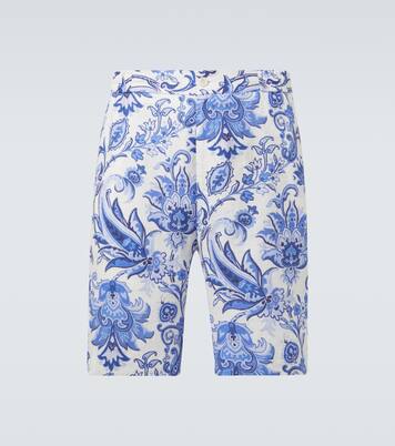 Bedruckte Bermuda-Shorts aus Leinen | Etro