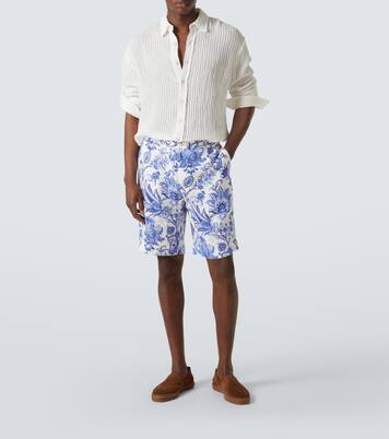 Bedruckte Bermuda-Shorts aus Leinen | Etro