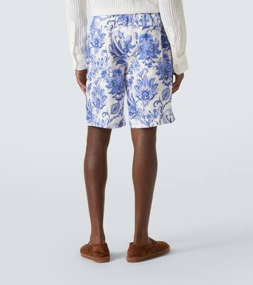 Bedruckte Bermuda-Shorts aus Leinen | Etro