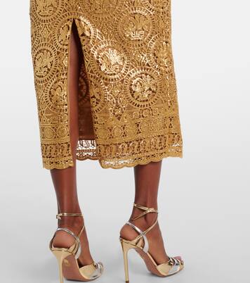 Robe midi Leila en guipure | Emilia Wickstead