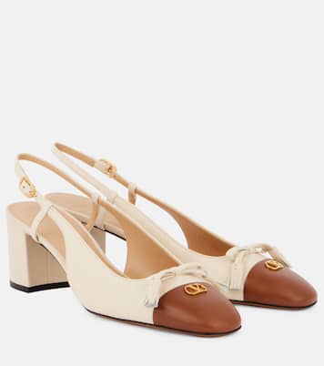 Valet du Roi leather slingback pumps | Valentino Garavani