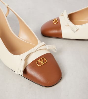 Valet du Roi leather slingback pumps | Valentino Garavani