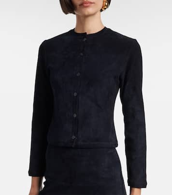 Cardigan Astrid 24 aus Veloursleder | Stouls