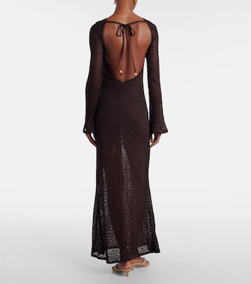 Vera knitted open-back maxi dress | Staud