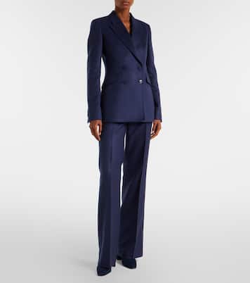 Pantaloni flared Vesta in seta | Gabriela Hearst