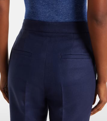 Pantaloni flared Vesta in seta | Gabriela Hearst