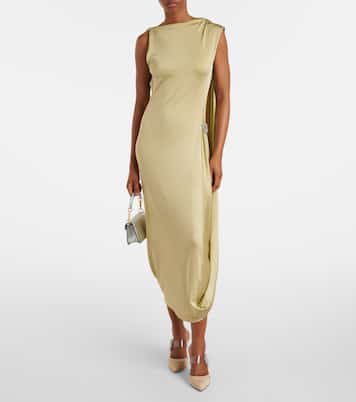 Crystal Hoop embellished PVC mules | Aquazzura