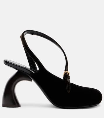 Slingback-Pumps 95 aus Samt | Dries Van Noten
