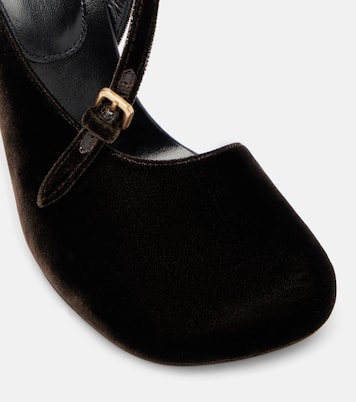 Slingback-Pumps 95 aus Samt | Dries Van Noten