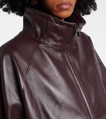 Oversize-Bomberjacke aus Leder | Magda Butrym