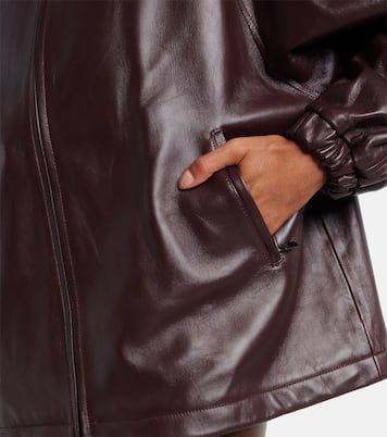 Oversize-Bomberjacke aus Leder | Magda Butrym