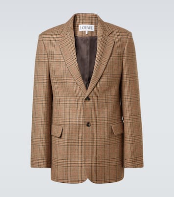 Blazer de lana a cuadros Príncipe de Gales | Loewe