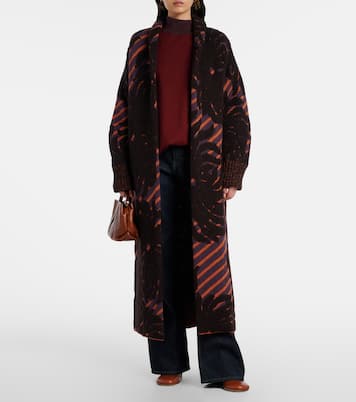 Wickelmantel aus Jacquard | Dries Van Noten