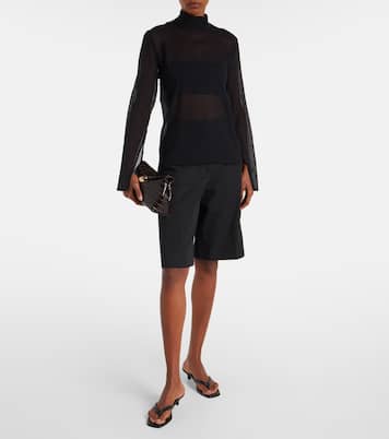 Pochette T-Lock en cuir embossé | Toteme