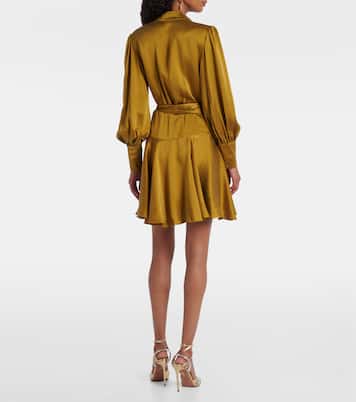 Wickelkleid aus Seidensatin | Zimmermann