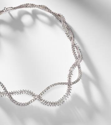 Halskette Y-Couture aus 18kt Weißgold (750/1000) mit Diamanten | Yeprem