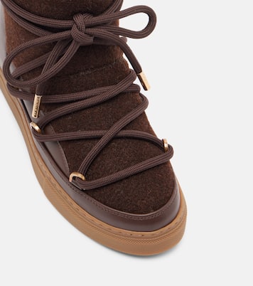 Felt Wedge leather-trimmed snow boots | Inuikii