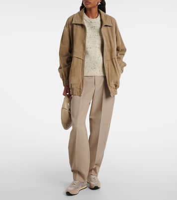 Sneakers Slim Runner aus Samt und Veloursleder | Le Monde Béryl