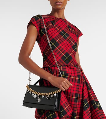 Sac Skull Small en cuir à ornements | McQueen