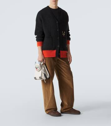 x Louis Wain Hammock leather top-handle bag | Loewe