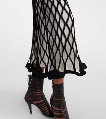 Vestido midi de malla con espalda abierta | Givenchy