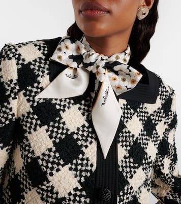 Après L'Hiver floral silk twill scarf | Valentino