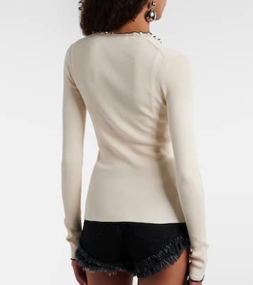 Izae ribbed-knit silk and cotton cardigan | Isabel Marant