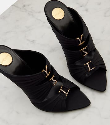 Sandalen Emilie aus Satin  | Saint Laurent
