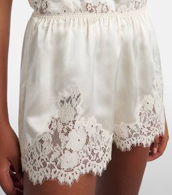 Iona lace-trimmed silk shorts | Dôen
