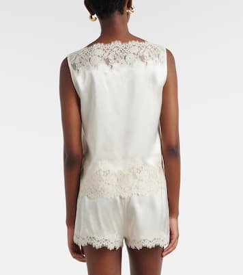 Iona lace-trimmed silk shorts | Dôen