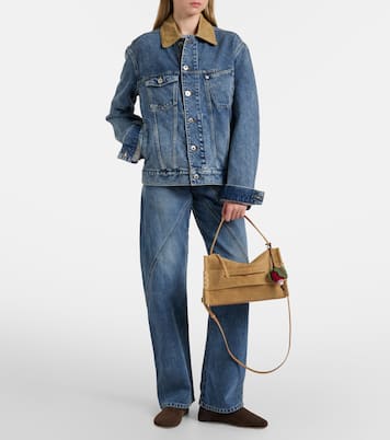 Loafer Small suede shoulder bag | JW Anderson